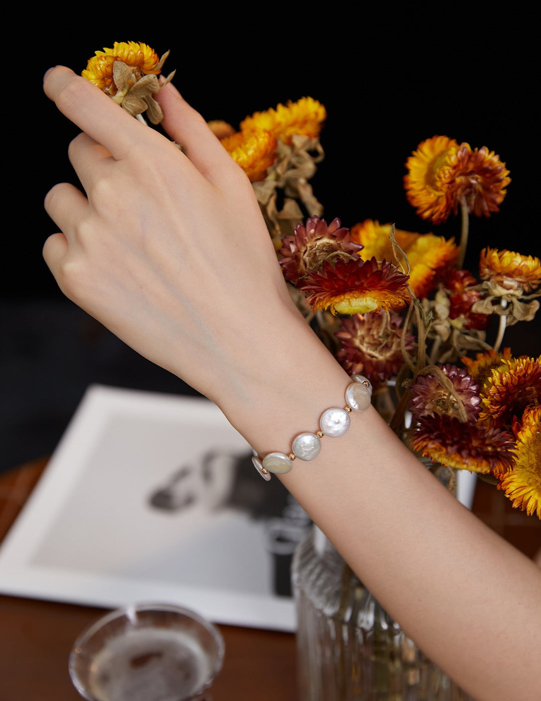 Baroque Button Pearl Bracelet