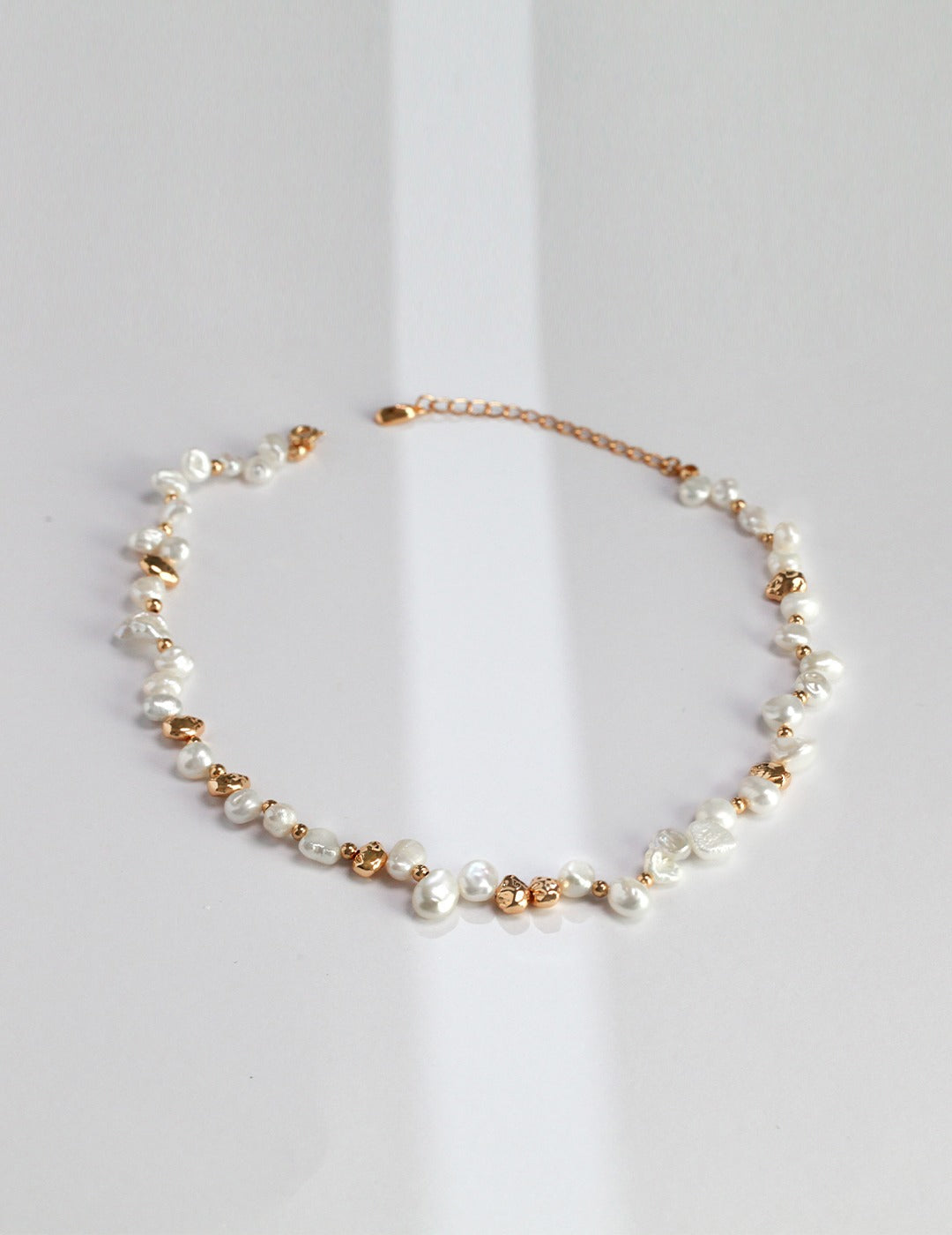 French Vintage Stone Pearl Necklace