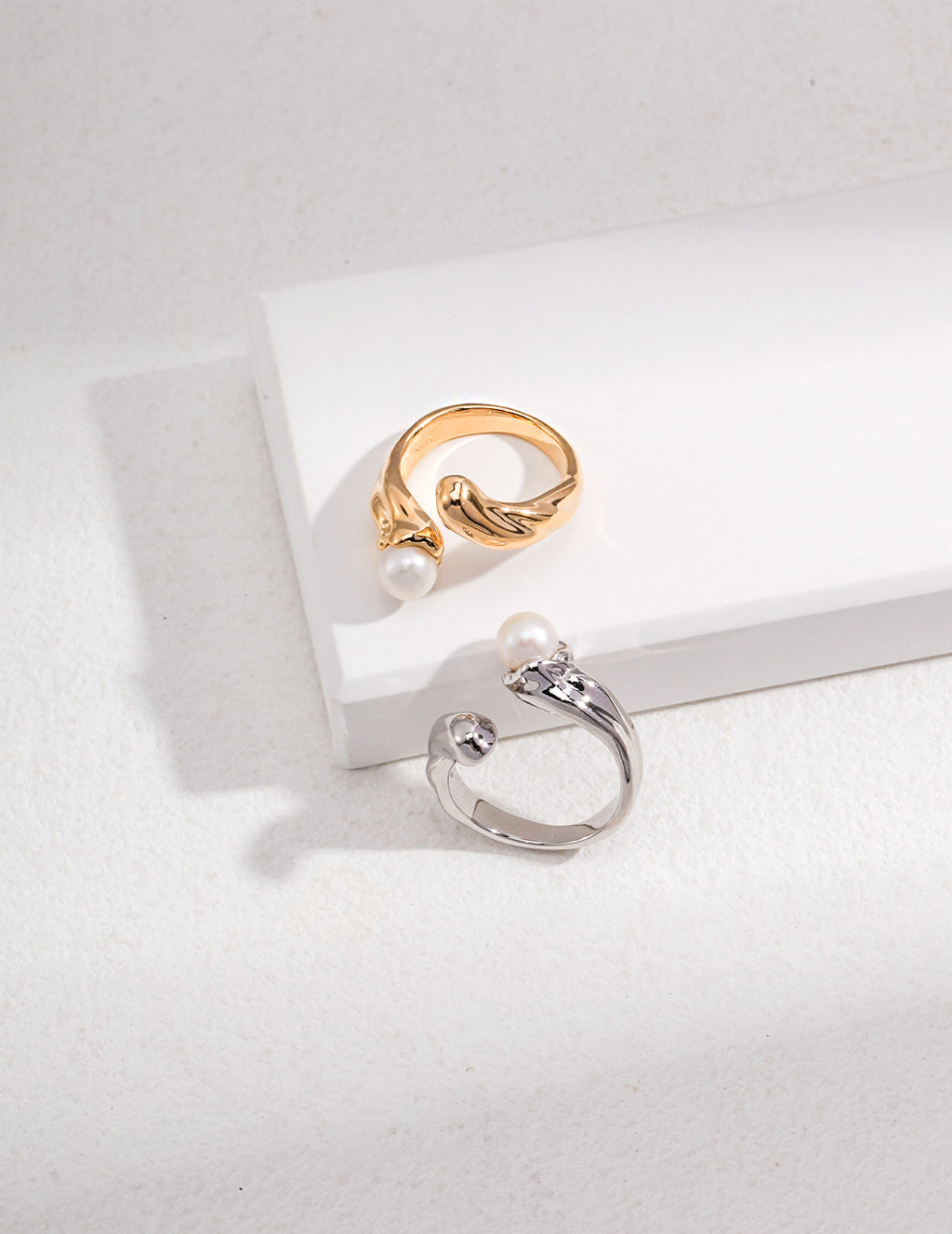 Liquid Silver Pearl Ring