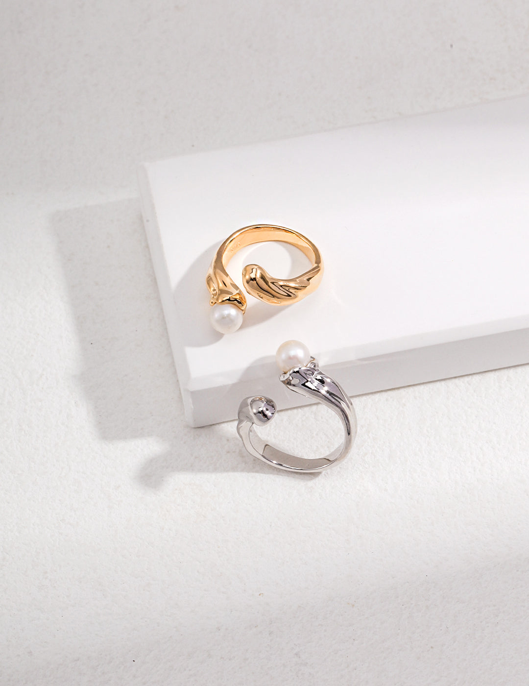 Liquid Silver Pearl Ring