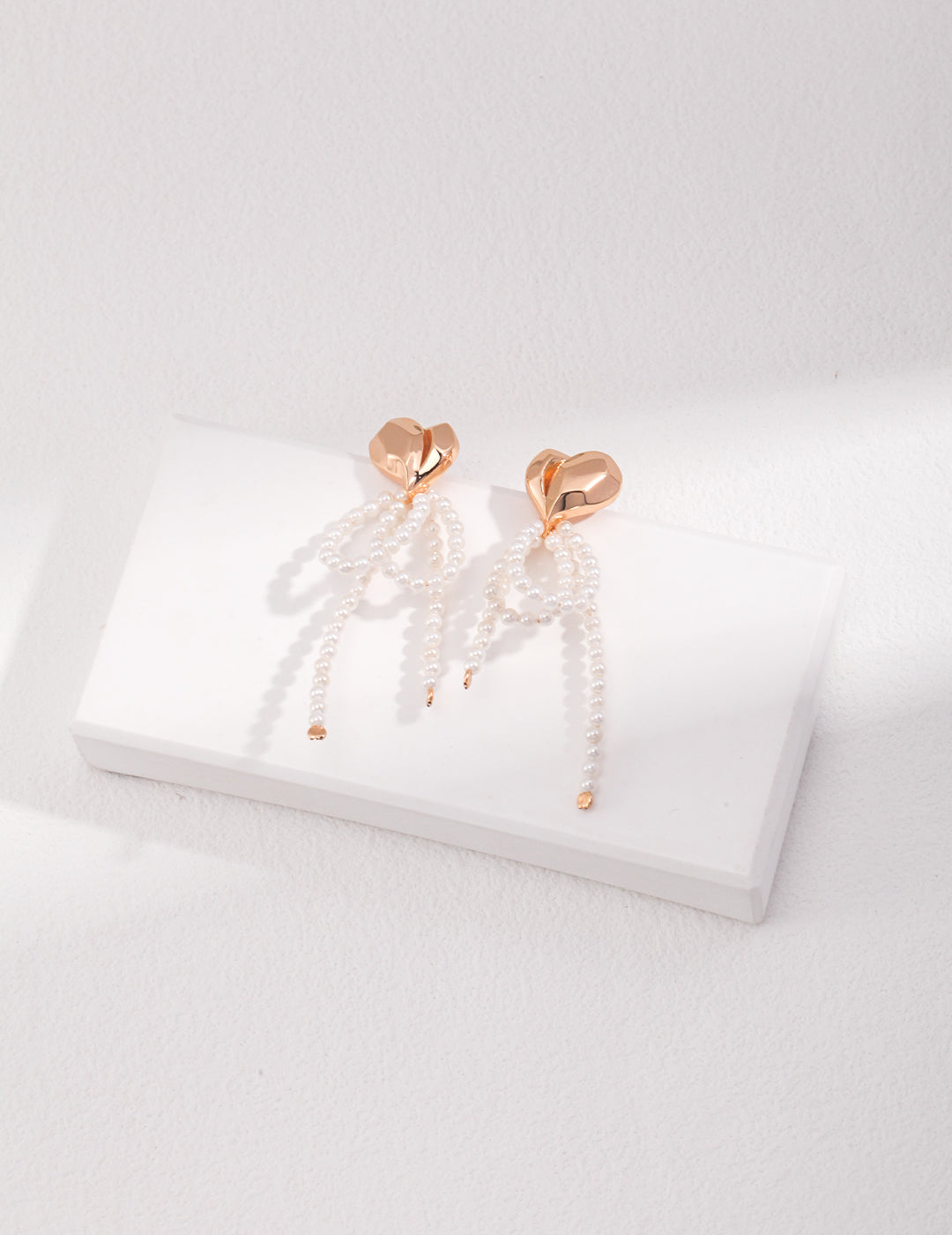 Artistic Pearl Drop Earrings