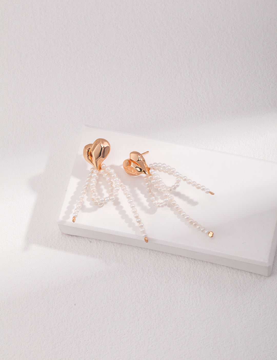 Artistic Pearl Drop Earrings