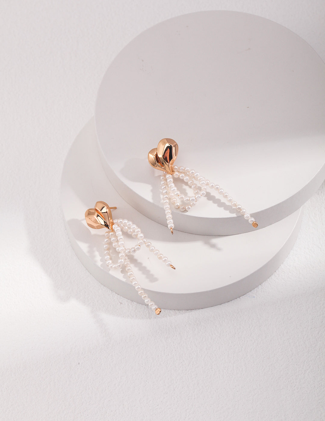 Artistic Pearl Drop Earrings