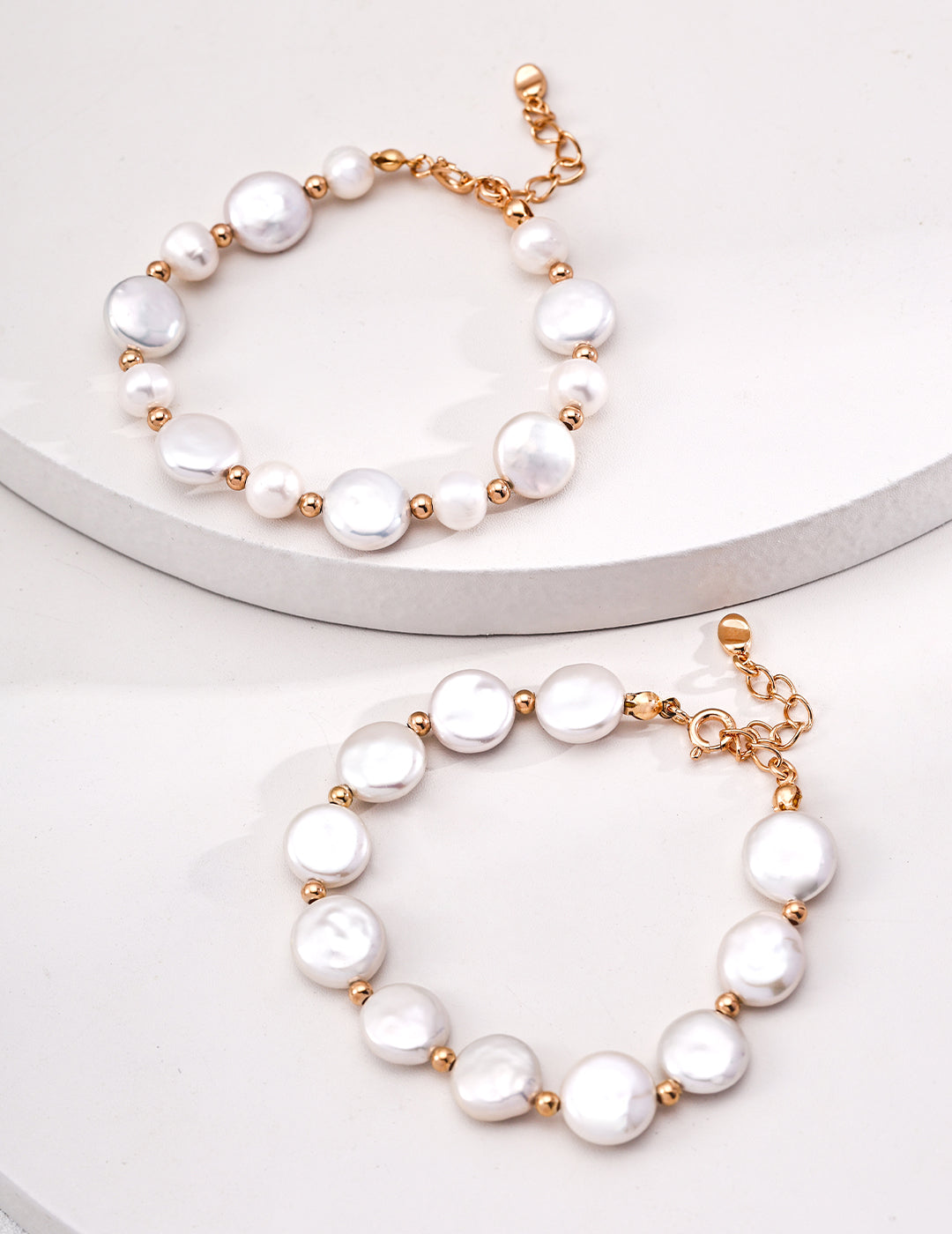 Baroque Button Pearl Bracelet
