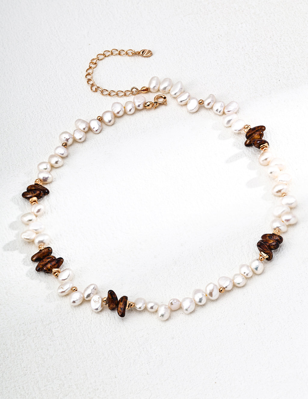 Czech Glass & Pearl Necklace