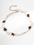 Czech Glass & Pearl Necklace